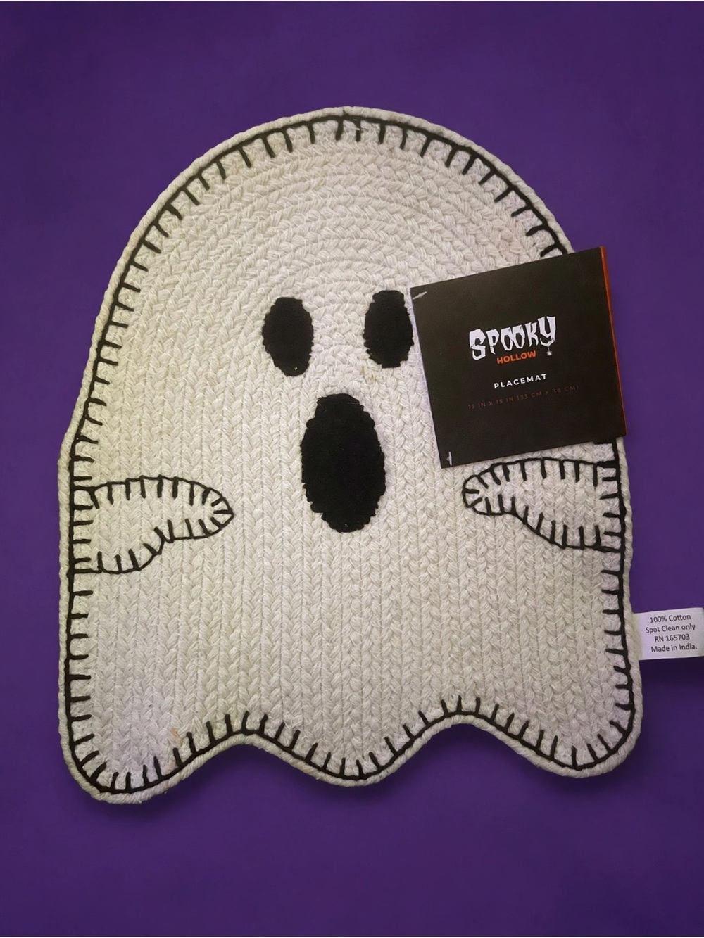 Ghost Placemat and Ghost Tray Set - White - Picture 7 of 7